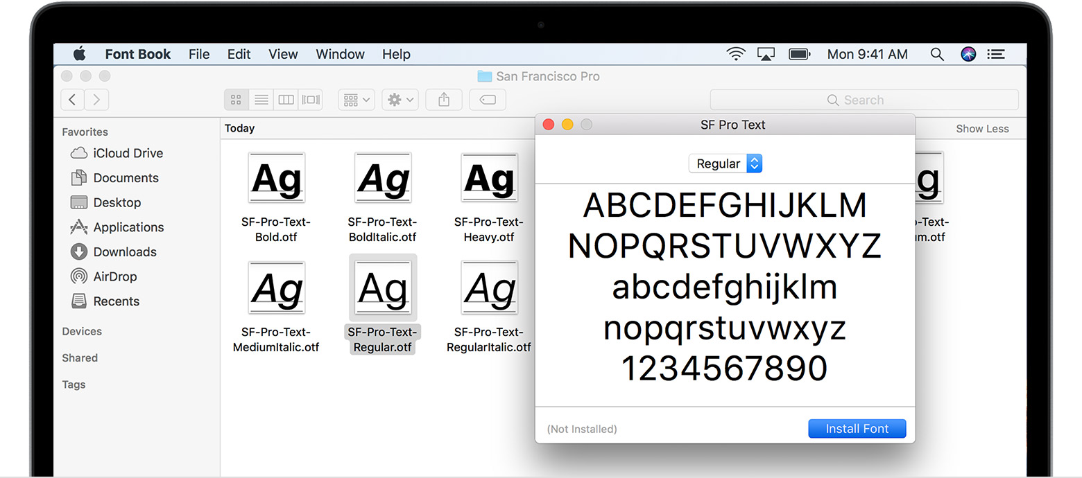 Download Fonts Mac